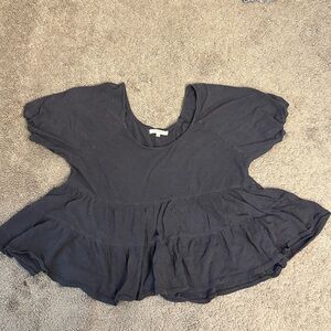 Z Supply Black babydoll style top size L